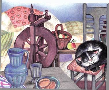 Сказка братьев Гримм. Три пряхи