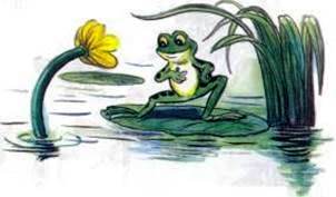 Зеленый лягушонок и желтая кувшинка. Михаил Пляцковский