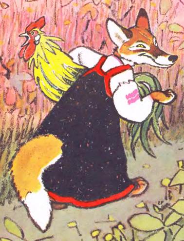 Русская народная сказка о животных. Кот, дрозд и петух