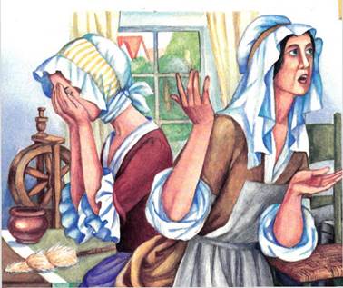 Сказка братьев Гримм. Три пряхи