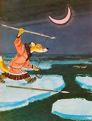 Эскимосская сказка. Ворон и лиса