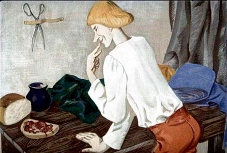 Гримм. Храбрый портной. Отрезал себе кусок хлеба, намазал его вареньем