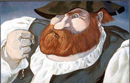 Гримм. Храбрый портной. Сжал камень, что из него потекла вода