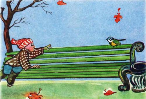 Веселая синичка