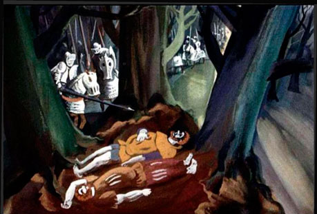 Гримм. Храбрый портной. Лежат на земле два разбойника