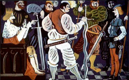 Гримм. Храбрый портной. Позвал он Ганса и говорит