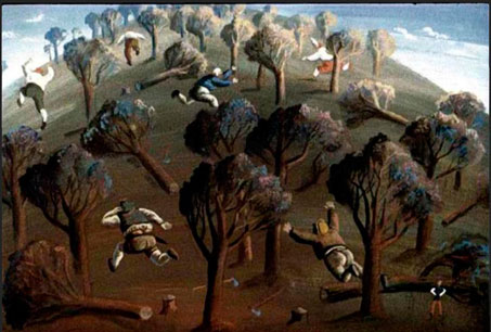 Гримм. Храбрый портной. Разбежались великаны в разные стороны