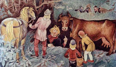 Счастливый Ганс. Сказка братьев Гримм