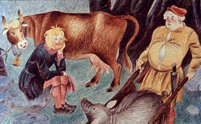 Счастливый Ганс. Сказка братьев Гримм