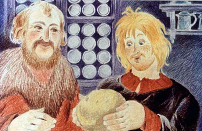 Счастливый Ганс. Сказка братьев Гримм