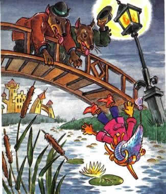 Золотой ключик или приключения Буратино. Утопить Буратино в пруду