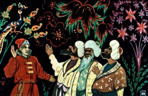 Это его слуга, сват Наум, всё сам сделал.