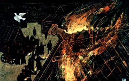 В сердцах спалил царь стрелкову избу