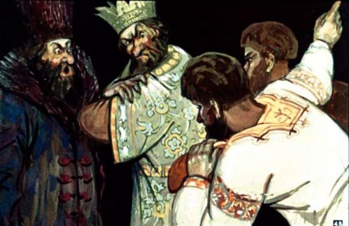 Прослышал про то царь, разгневался