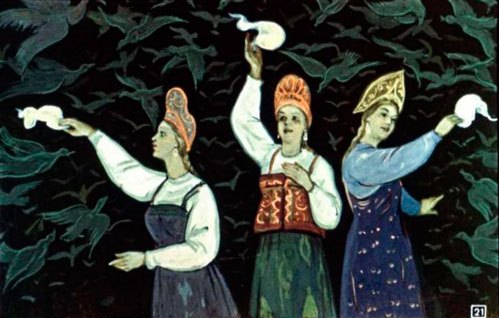 Вынула каждая свой платочек