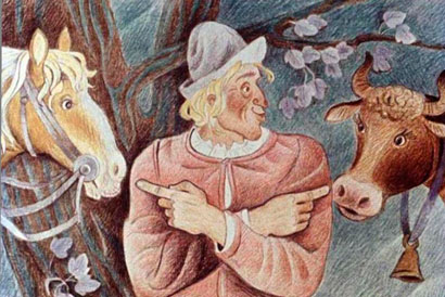 Счастливый Ганс. Сказка братьев Гримм