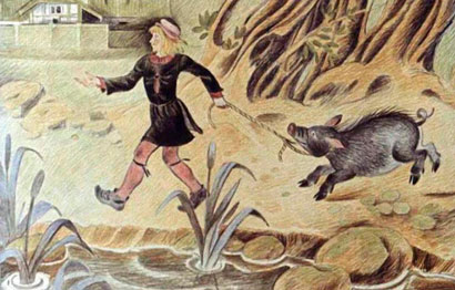 Счастливый Ганс. Сказка братьев Гримм