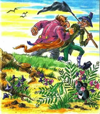 Золотой ключик или приключения Буратино БУРАТИНО И ПЬЕРО ПРИХОДЯТ К МАЛЬВИНЕ, НО ИМ СЕЙЧАС ЖЕ ПРИХОДИТСЯ БЕЖАТЬ ВМЕСТЕ С МАЛЬВИНОЙ И ПУДЕЛЕМ АРТЕМОНОМ