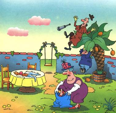 Фунтик и старушка с усами. Валерий Шульжик