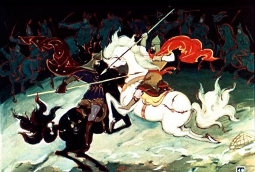 Разгорелся жаркий бой.