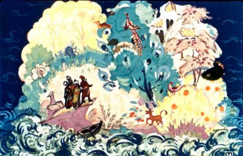 Вокруг птицы поют, по дорожкам чудные звери прыгают