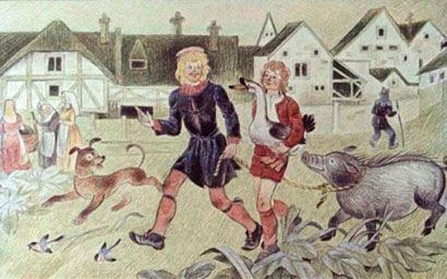 Счастливый Ганс. Сказка братьев Гримм