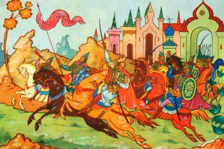 Сказка о золотом петушке. Жил-был славный царь Дадон