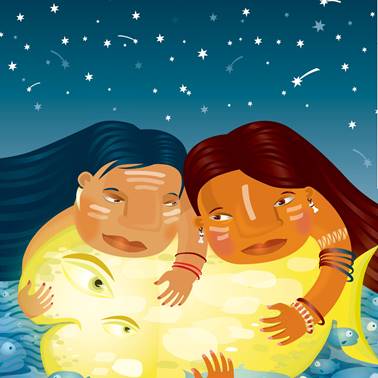 Как появилась на небе луна