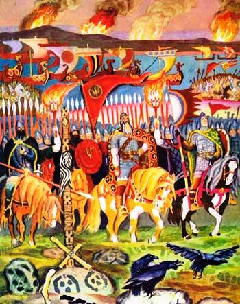 Песнь о вещем Олеге. Князь по полю едет на верном коне