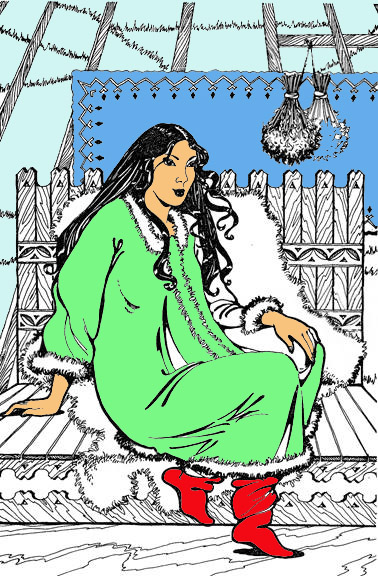 Якутская сказка. Сказка про Солнце Золотое — Нежный Мотылек — Прекрасная Юкейден