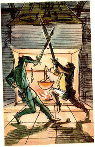 Робин Гуд угощает шерифа. Баллады о Робин Гуде