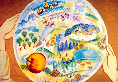 На блюдечке все города видны 