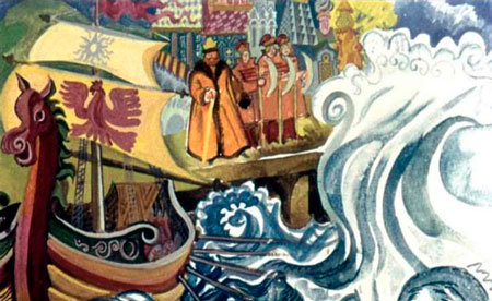 Русская народная сказка. Сказка о морском царе и Настасье Премудрой