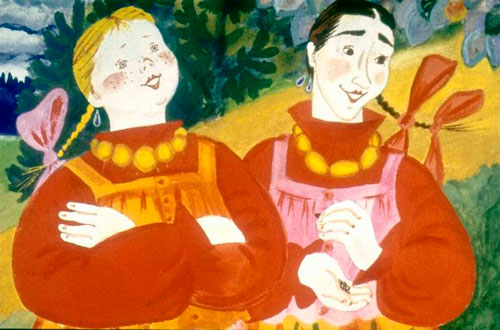 Купи мне, батюшка, шелку на сарафан. 