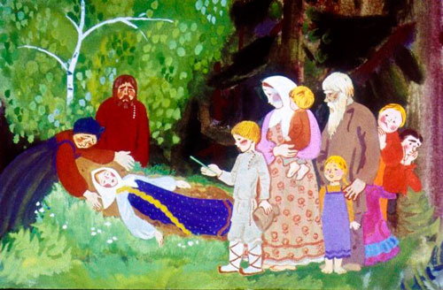 Разрыли бугорок, а там Машенька лежит.