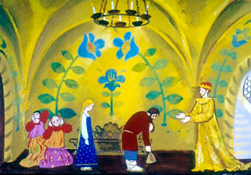 Вышел царь. 