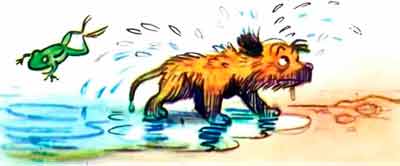 И прыгнула в воду