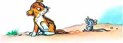 Пи-пи-пи,— запищал Мышонок.— А кто так сказал?