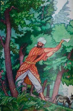 Али-Баба и сорок разбойников. Али-Баба рубил дрова