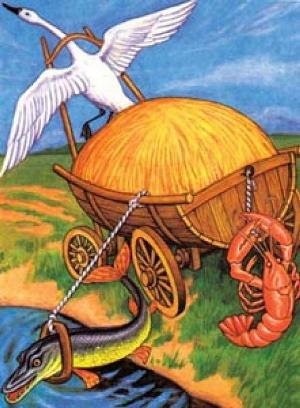 Лебедь, щука и рак