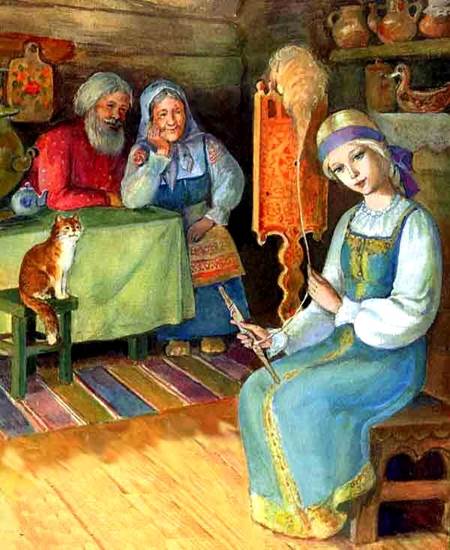 Стала расти у стариков дочка