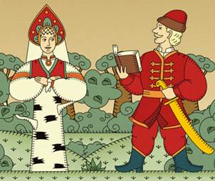 Береза и три сокола. Русские народные сказки