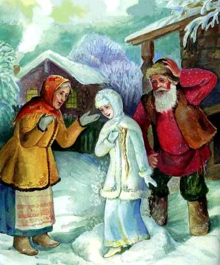 Вышла из сугроба живая девочка