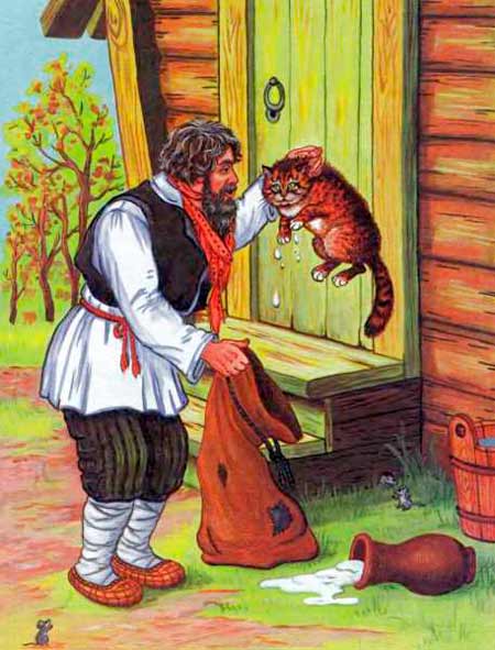 Кот и лиса. Русская народная сказка.