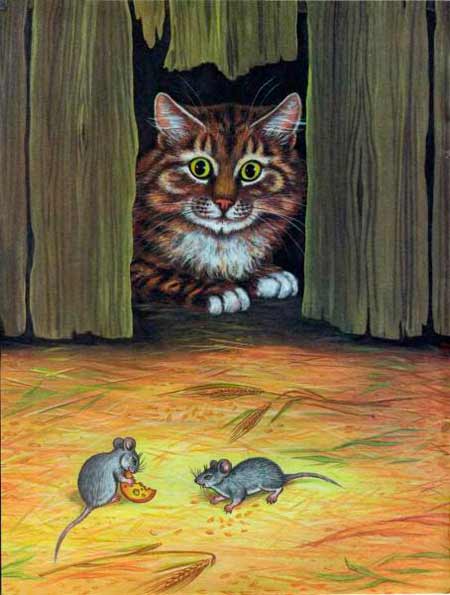 Кот и лиса. Русская народная сказка.