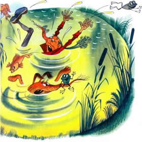 Приключения Чиполлино. Помогите! Тону! - завопил мистер Моркоу