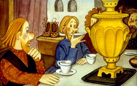 Русская народная сказка. Чудесные лапоточки