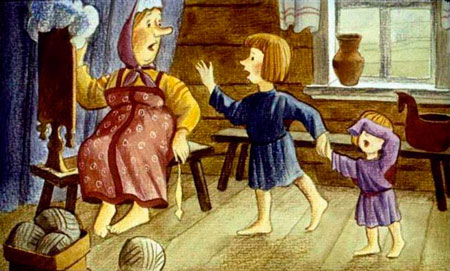 Русская народная сказка. Чудесные лапоточки