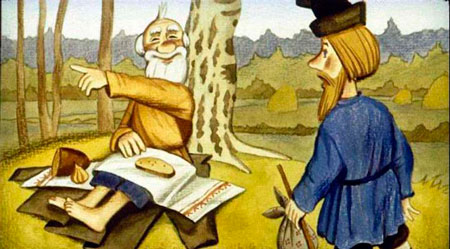 Русская народная сказка. Чудесные лапоточки