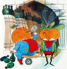 Приключения ЧиполлиноГЛАВА 20: Герцог Мандарин и жёлтая бутылка